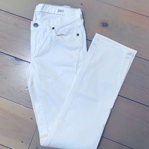 J. Crew white matchstick jean 28R